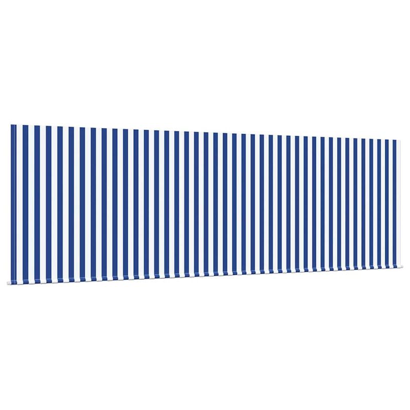 Casa si Gradina - Gradina si terasa - Umbrele si pavilioane - Pavilioane - Cortina Retractabila Manual Albastru si Alb 400 x 200 cm - Infinity.ro