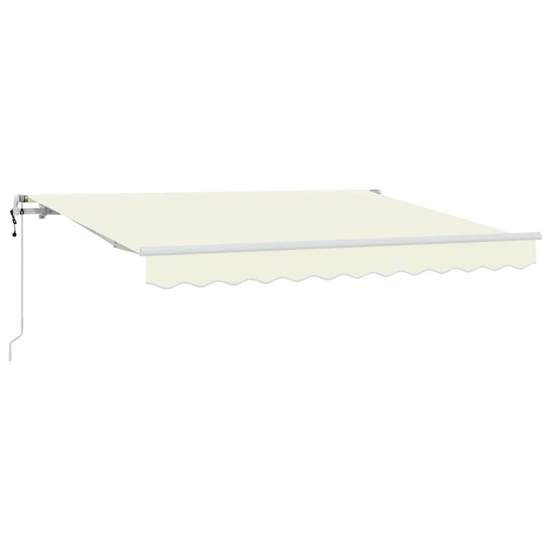 Casa si Gradina - Gradina si terasa - Umbrele si pavilioane - Pavilioane - Cortina Retractabila Manual Crema si Alb - Infinity.ro