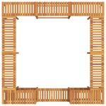 Casa si Gradina - Gradina si terasa - Piscine si accesorii - Accesorii piscine - Imprejmuire pentru Cada cu Hidromasaj Maro 250 x 250 cm - Infinity.ro