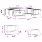 Casa si Gradina - Gradina si terasa - Piscine si accesorii - Accesorii piscine - Imprejmuire pentru Cada cu Hidromasaj Maro 250 x 250 cm - Infinity.ro