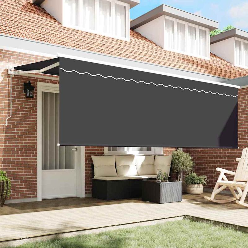 Casa si Gradina - Gradina si terasa - Umbrele si pavilioane - Pavilioane - Cortina Retractabila Antracit Alb Gri - Infinity.ro