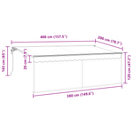 Casa si Gradina - Gradina si terasa - Umbrele si pavilioane - Pavilioane - Cort electric retractabil Crem Alb Maro 400 x 200 cm - Infinity.ro