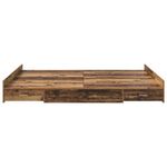 Casa si Gradina - Mobilier - Paturi si accesorii - Paturi - Cadru de pat cu depozitare Lemn vechi 135 x 190 cm PAL - Infinity.ro