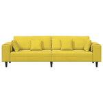 Casa si Gradina - Mobilier - Canapele si coltare - Canapele - Canapea din catifea cu perna cu perna Galben 210 cm Catifea - Infinity.ro
