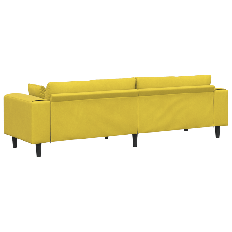 Casa si Gradina - Mobilier - Canapele si coltare - Canapele - Canapea din catifea cu perna cu perna Galben 210 cm Catifea - Infinity.ro