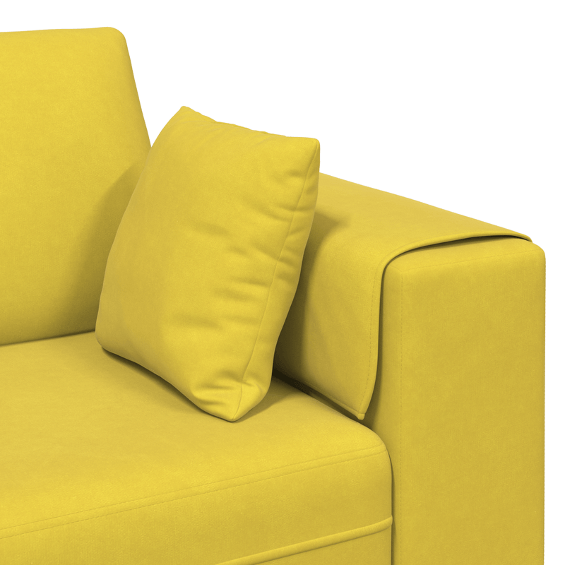 Casa si Gradina - Mobilier - Canapele si coltare - Canapele - Canapea din catifea cu perna cu perna Galben 210 cm Catifea - Infinity.ro
