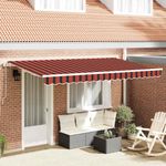 Casa si Gradina - Gradina si terasa - Umbrele si pavilioane - Pavilioane - Cortina Retractabila Galben si portocaliu si alb 3.5 x 2 m - Infinity.ro
