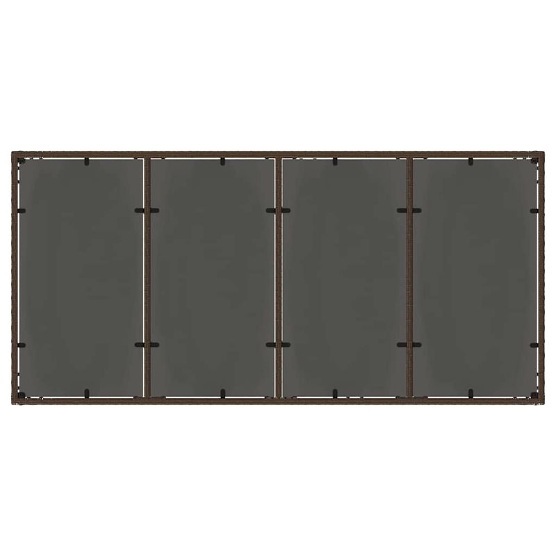 Casa si Gradina - Gradina si terasa - Mobilier exterior - Scaune si sezlonguri gradina - Set de masa pentru gradina 7 pcs Maro 190 x 90 x 75 cm - Infinity.ro