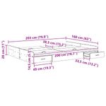 Casa si Gradina - Mobilier - Paturi si accesorii - Paturi - Cadru de pat cu depozitare stejar artizanal 160 x 200 cm - Infinity.ro