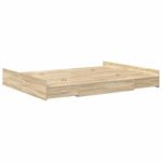Casa si Gradina - Mobilier - Paturi si accesorii - Paturi - Cadru de pat cu depozitare Stejar sonoma 135 x 190 cm Melamina - Infinity.ro