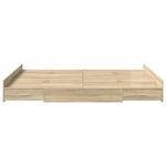 Casa si Gradina - Mobilier - Paturi si accesorii - Paturi - Cadru de pat cu depozitare Stejar sonoma 135 x 190 cm Melamina - Infinity.ro