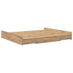 Casa si Gradina - Mobilier - Paturi si accesorii - Paturi - Cadru de pat cu depozitare stejar artizanal 180 x 200 cm - Infinity.ro