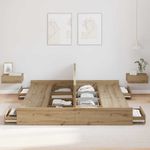 Casa si Gradina - Mobilier - Paturi si accesorii - Paturi - Cadru de pat cu depozitare stejar artizanal 180 x 200 cm - Infinity.ro