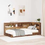 Casa si Gradina - Mobilier - Paturi si accesorii - Accesorii paturi - Tablie de pat cu LED, gri inchis, 183x16x118/128 cm, textil - Infinity.ro
