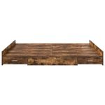 Casa si Gradina - Mobilier - Paturi si accesorii - Paturi - Cadru de pat cu depozitare cu sertar Stejar afumat 200 x 200 cm - Infinity.ro