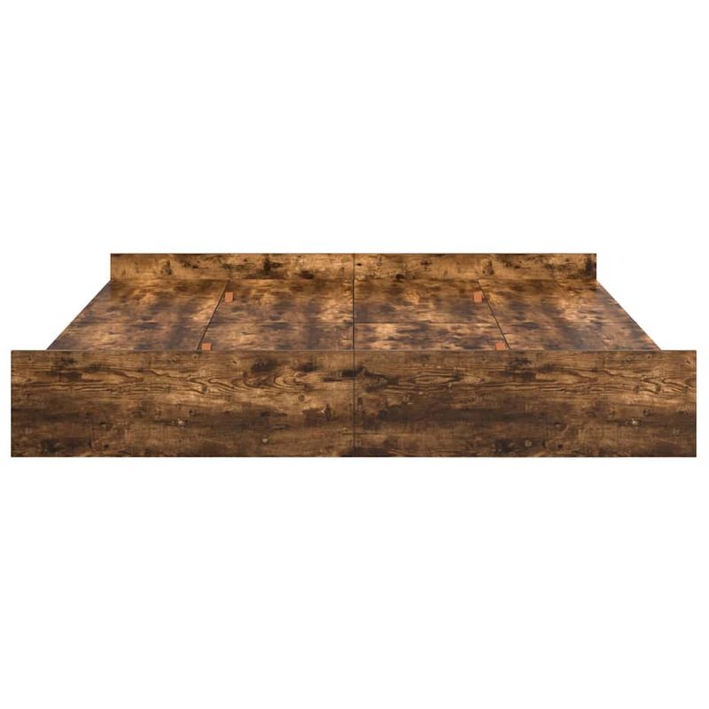 Casa si Gradina - Mobilier - Paturi si accesorii - Paturi - Cadru de pat cu depozitare cu sertar Stejar afumat 200 x 200 cm - Infinity.ro