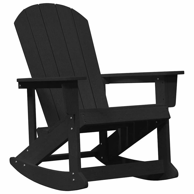 Casa si Gradina - Gradina si terasa - Mobilier exterior - Scaune si sezlonguri gradina - Fotolii Adirondack Marmite 2 pcs Negru 73.5 x 92 x 90 cm HDPE - Infinity.ro