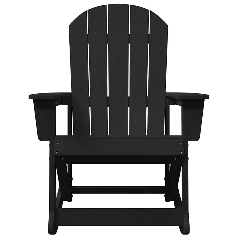 Casa si Gradina - Gradina si terasa - Mobilier exterior - Scaune si sezlonguri gradina - Fotolii Adirondack Marmite 2 pcs Negru 73.5 x 92 x 90 cm HDPE - Infinity.ro