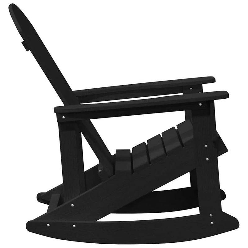 Casa si Gradina - Gradina si terasa - Mobilier exterior - Scaune si sezlonguri gradina - Fotolii Adirondack Marmite 2 pcs Negru 73.5 x 92 x 90 cm HDPE - Infinity.ro