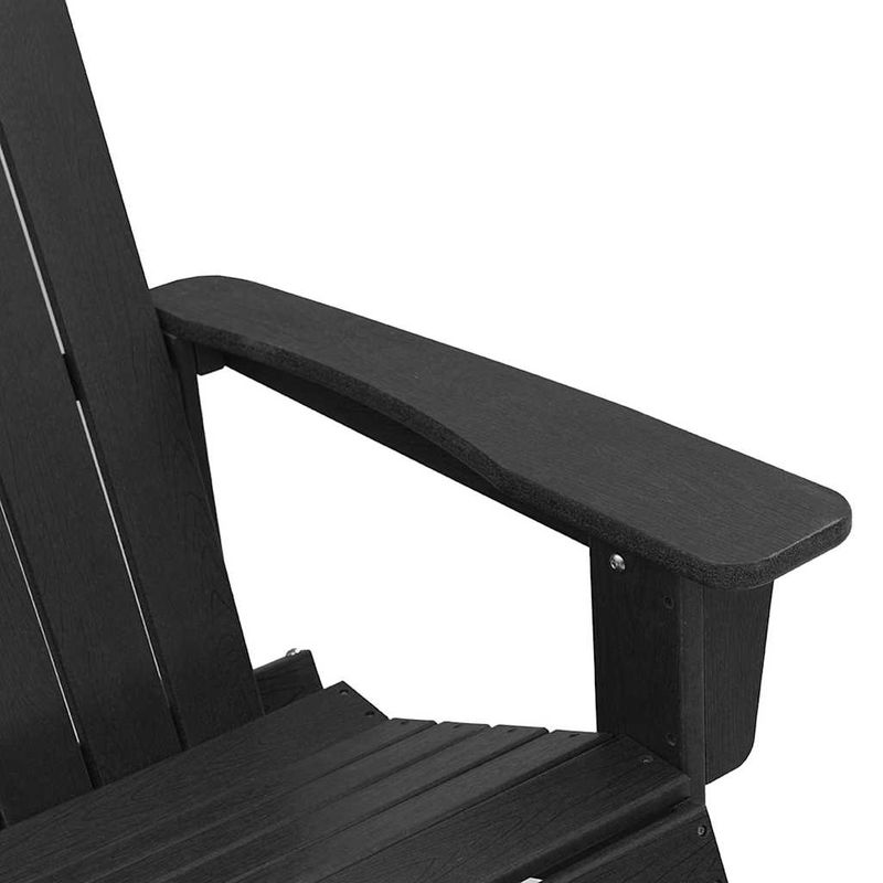 Casa si Gradina - Gradina si terasa - Mobilier exterior - Scaune si sezlonguri gradina - Fotolii Adirondack Marmite 2 pcs Negru 73.5 x 92 x 90 cm HDPE - Infinity.ro