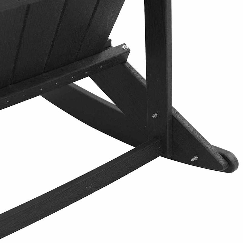 Casa si Gradina - Gradina si terasa - Mobilier exterior - Scaune si sezlonguri gradina - Fotolii Adirondack Marmite 2 pcs Negru 73.5 x 92 x 90 cm HDPE - Infinity.ro