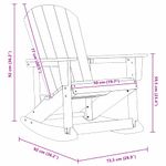 Casa si Gradina - Gradina si terasa - Mobilier exterior - Scaune si sezlonguri gradina - Fotolii Adirondack Marmite 2 pcs Negru 73.5 x 92 x 90 cm HDPE - Infinity.ro