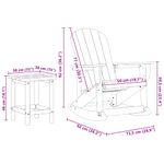 Casa si Gradina - Gradina si terasa - Mobilier exterior - Scaune si sezlonguri gradina - Set de lounge pentru gradina 3 pcs Alb Standard 38 x 38 x 46 cm - Infinity.ro
