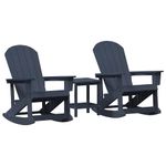 Casa si Gradina - Gradina si terasa - Mobilier exterior - Scaune si sezlonguri gradina - Set de lounge pentru gradina 3 pcs Bleumarin - Infinity.ro