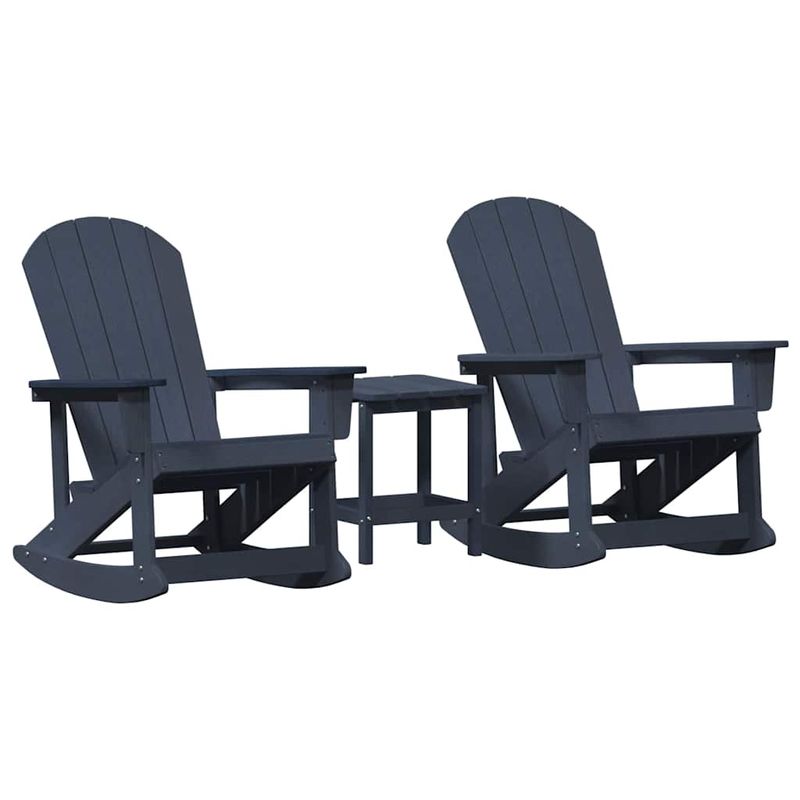 Casa si Gradina - Gradina si terasa - Mobilier exterior - Scaune si sezlonguri gradina - Set de lounge pentru gradina 3 pcs Bleumarin - Infinity.ro