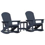 Casa si Gradina - Gradina si terasa - Mobilier exterior - Scaune si sezlonguri gradina - Set de lounge pentru gradina 3 pcs Bleumarin - Infinity.ro