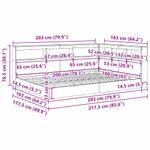 Casa si Gradina - Mobilier - Paturi si accesorii - Paturi - Pat cu biblioteca cu raft 2 pcs Gri beton 160 x 200 cm Melamina - Infinity.ro