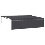 Casa si Gradina - Gradina si terasa - Umbrele si pavilioane - Pavilioane - Cortina Retractabila Manual Antracit Gri 500 × 300 cm - Infinity.ro