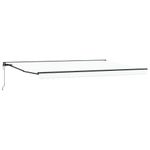 Casa si Gradina - Gradina si terasa - Umbrele si pavilioane - Pavilioane - Cortina Retractabila Manual Alb 500x300 cm Tesatura si Aluminiu - Infinity.ro