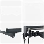 Casa si Gradina - Gradina si terasa - Umbrele si pavilioane - Pavilioane - Cortina Retractabila Manual Alb 500x300 cm Tesatura si Aluminiu - Infinity.ro