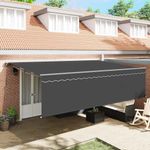 Casa si Gradina - Gradina si terasa - Umbrele si pavilioane - Pavilioane - Cortina Retractabila Manual Antracit Gri 500 × 300 cm - Infinity.ro
