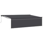 Casa si Gradina - Gradina si terasa - Umbrele si pavilioane - Pavilioane - Cortina Retractabila Manual Antracit Gri 500 × 300 cm - Infinity.ro