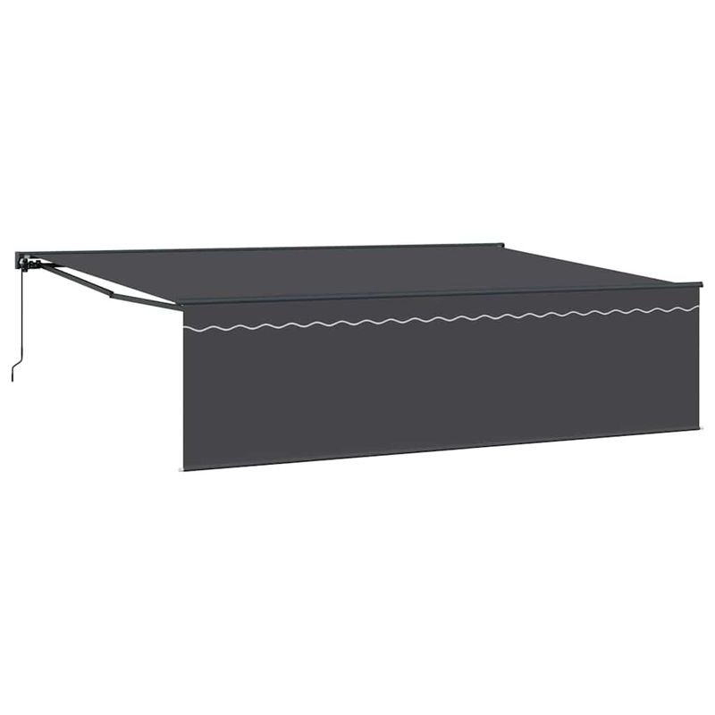Casa si Gradina - Gradina si terasa - Umbrele si pavilioane - Pavilioane - Cortina Retractabila Manual Antracit Gri 500 × 300 cm - Infinity.ro