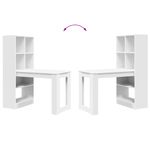 Casa si Gradina - Mobilier - Mese si birouri - Birouri - Birou cu raft cu depozitare Alb 122 x 67 x 145 cm - Infinity.ro