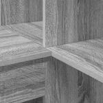 Casa si Gradina - Mobilier - Mese si birouri - Birouri - Birou de colt cu raft cu depozitare sonoma gri 101.5 x 149.5 x 149.5 cm - Infinity.ro