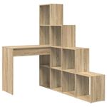 Casa si Gradina - Mobilier - Mese si birouri - Birouri - Birou de colt cu raft Stejar sonoma 101.5 x 149.5 x 149.5 cm - Infinity.ro