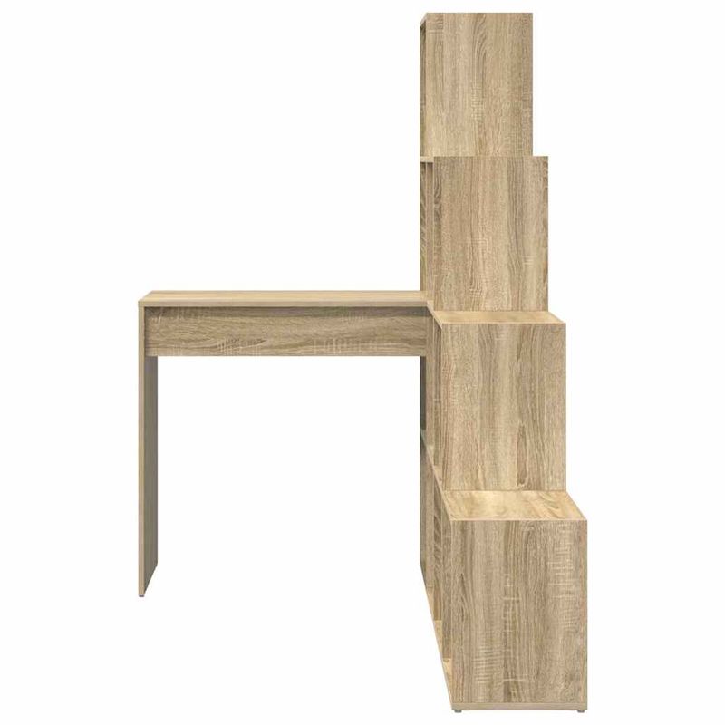 Casa si Gradina - Mobilier - Mese si birouri - Birouri - Birou de colt cu raft Stejar sonoma 101.5 x 149.5 x 149.5 cm - Infinity.ro