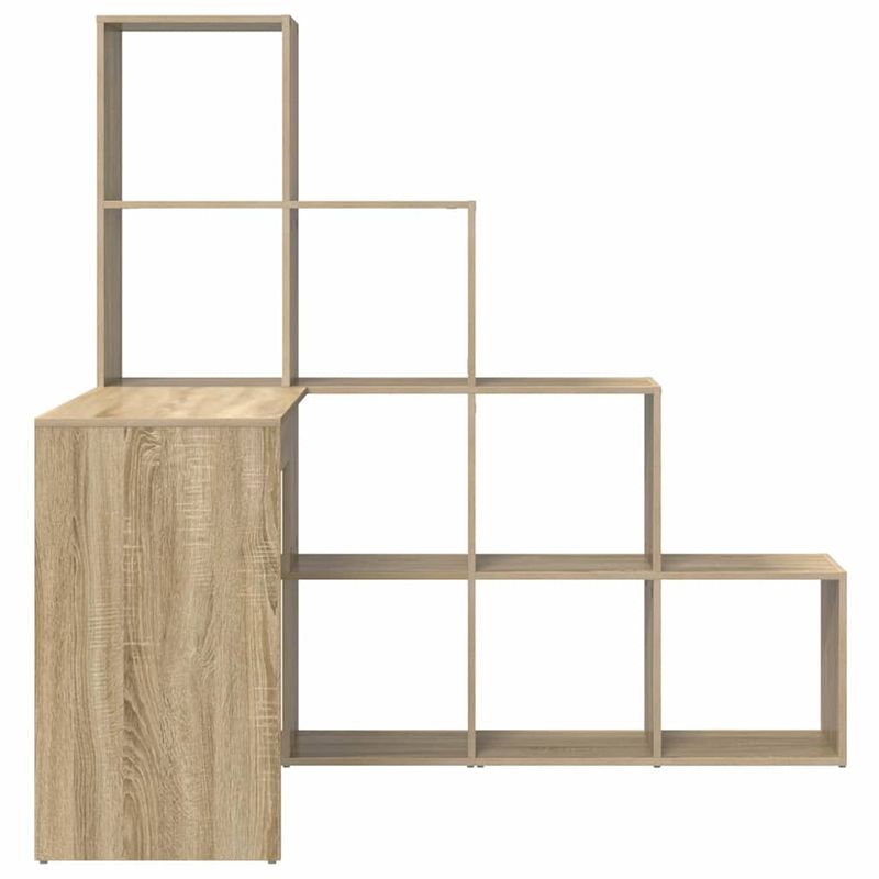 Casa si Gradina - Mobilier - Mese si birouri - Birouri - Birou de colt cu raft Stejar sonoma 101.5 x 149.5 x 149.5 cm - Infinity.ro
