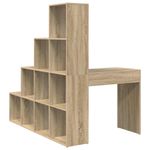 Casa si Gradina - Mobilier - Mese si birouri - Birouri - Birou de colt cu raft Stejar sonoma 101.5 x 149.5 x 149.5 cm - Infinity.ro
