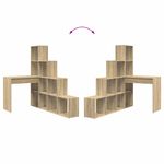 Casa si Gradina - Mobilier - Mese si birouri - Birouri - Birou de colt cu raft Stejar sonoma 101.5 x 149.5 x 149.5 cm - Infinity.ro