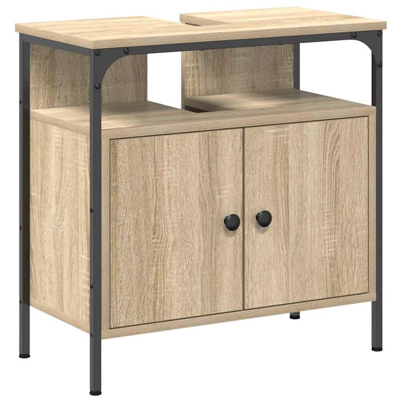 Casa si Gradina - Mobilier - Mobilier baie - Corpuri baie - Set dulap baie cu raft Pe perete 3 pcs Stejar sonoma 80 x 30 x 60 cm - Infinity.ro