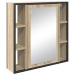 Casa si Gradina - Mobilier - Mobilier baie - Corpuri baie - Set dulap baie cu raft Pe perete 3 pcs Stejar sonoma 80 x 30 x 60 cm - Infinity.ro