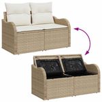 Casa si Gradina - Gradina si terasa - Mobilier exterior - Canapele si fotolii gradina - Set de canapele pentru gradina 8 pcs Bej 287.5 x 122.5 x 85 cm - Infinity.ro