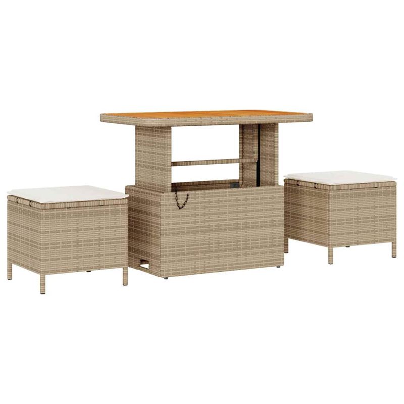 Casa si Gradina - Gradina si terasa - Mobilier exterior - Canapele si fotolii gradina - Set de canapele pentru gradina Bej si crem 289 x 124 x 85 cm - Infinity.ro