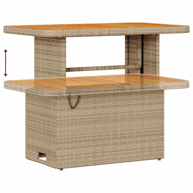 Casa si Gradina - Gradina si terasa - Mobilier exterior - Canapele si fotolii gradina - Set de canapele pentru gradina Bej si crem 289 x 124 x 85 cm - Infinity.ro