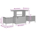 Casa si Gradina - Gradina si terasa - Mobilier exterior - Canapele si fotolii gradina - Set de canapele pentru gradina Bej si crem 289 x 124 x 85 cm - Infinity.ro